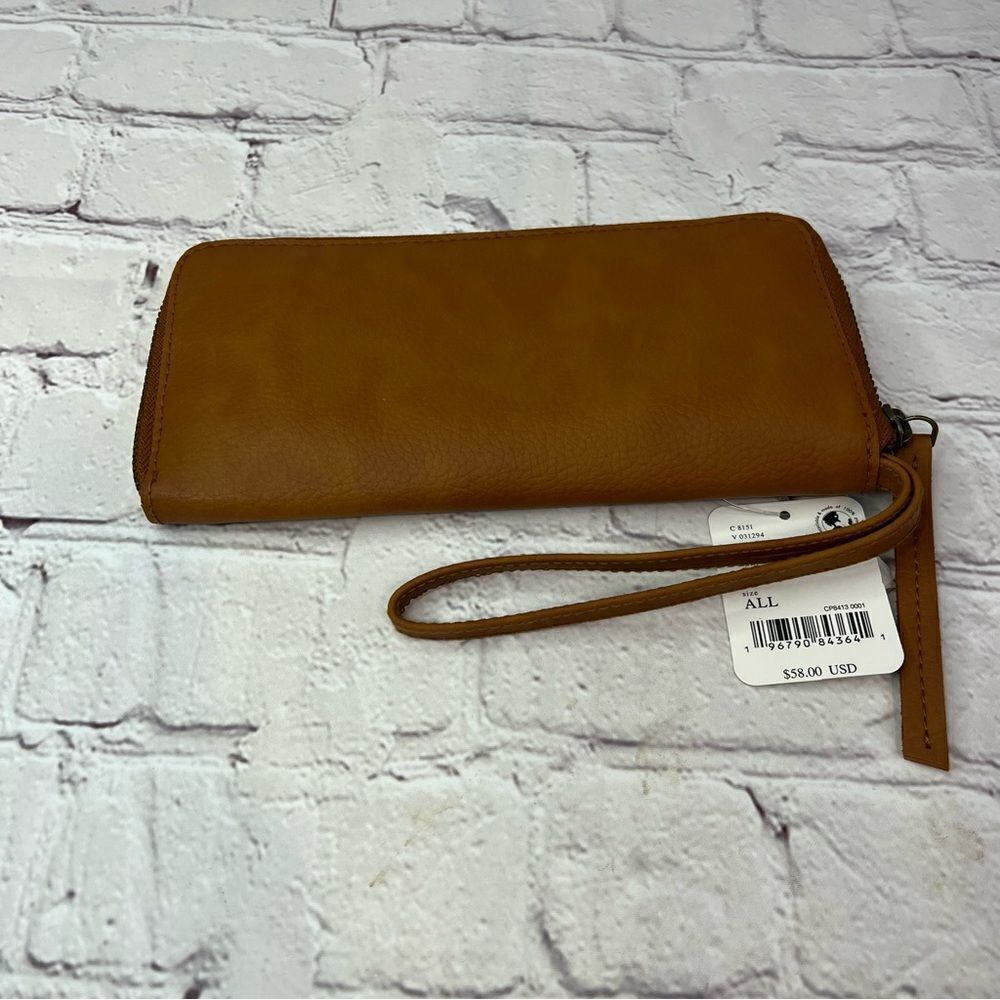 Free People Distressed Vegan Wallet New with tags
